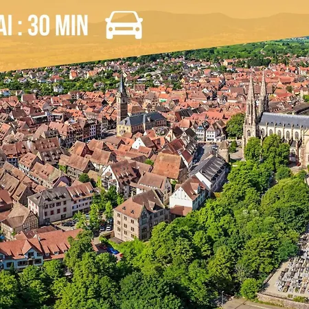 Apartment T2 Calme Avec Clim, Parking Facile, Tram A 5 Minutes Schiltigheim